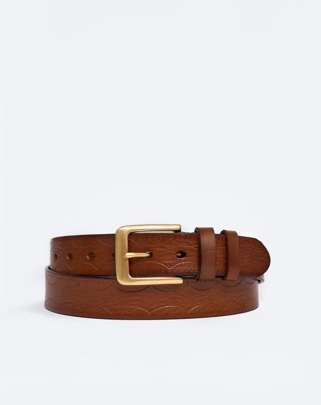 Thắt lưng quần Jean nam họa tiết viền đẹp